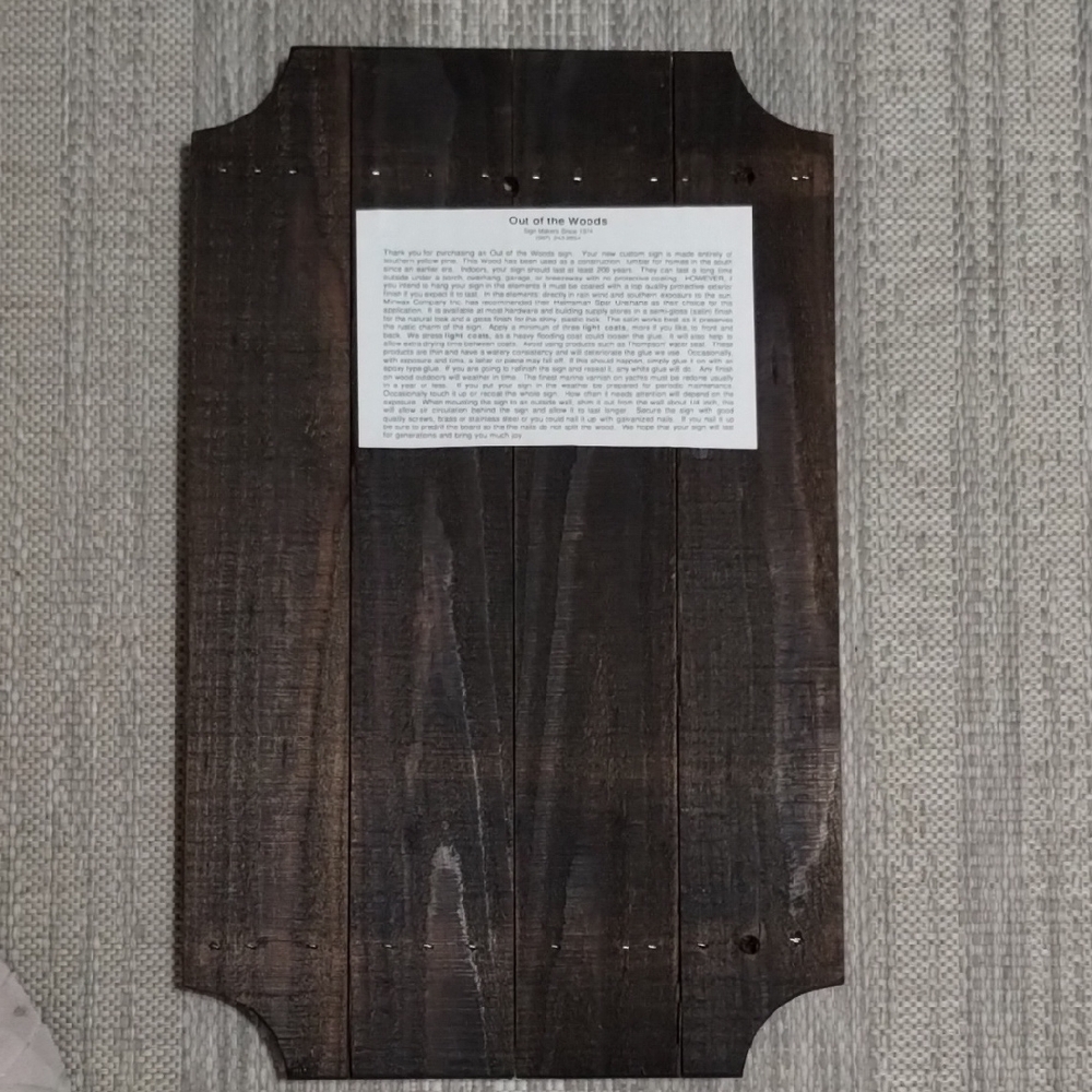 Rustic Welcome Sign with Loon Design - Picture 2 of 6